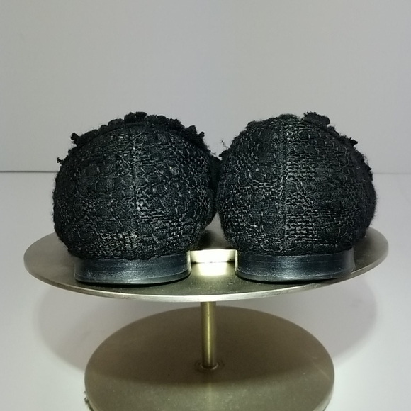 CHANELBlack Tweed Boucle Bow Ballet Flats - Picture 8 of 15